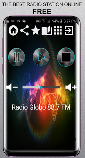 Android application Radio Globo 88.7 FM HN Radio A screenshort