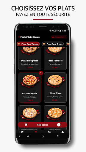 Android application Pizz'Alif screenshort
