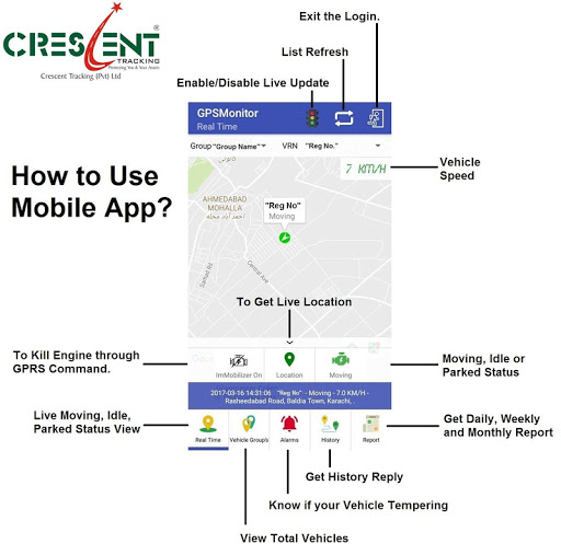 Crescent Tracking Screen 2