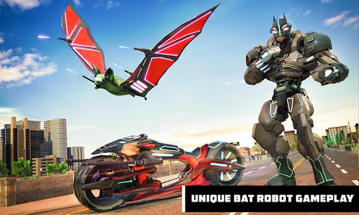 Bat Robot Moto Bike Robot Game 1.9 screenshots 1