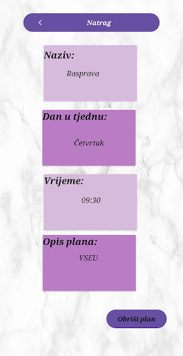 UniPlanner Screen 3