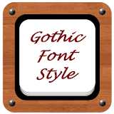 Gothic Font Style icon