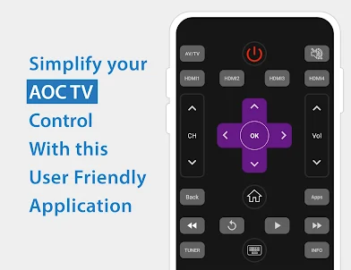 Controle remoto de TV AOC