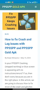 PPSSPP (PSP Emulator) Blog