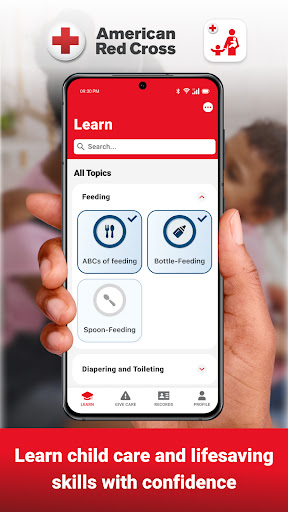 Screenshot of Child Care: American Red Cross