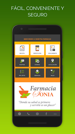 Android application Farmacia Sonia screenshort