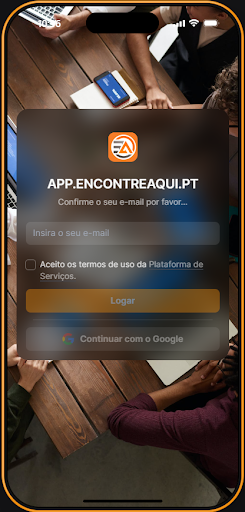 Android application ENCONTREAQUI.PT screenshort