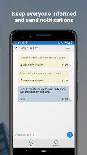 TeamAlert Panic App Screen 3