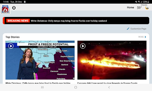 Screenshot of News 6 ClickOrlando - WKMG
