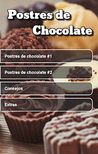 Postres de chocolate 🎂 Bollos y Tartas Screenshot