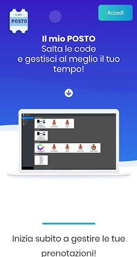 Android application Il mio POSTO - Gestione screenshort