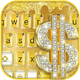 Golden Dollar Drops Keyboard Theme icon