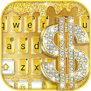 Golden Dollar Drops Keyboard Theme