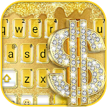 Golden Dollar Drops Keyboard Theme Apk