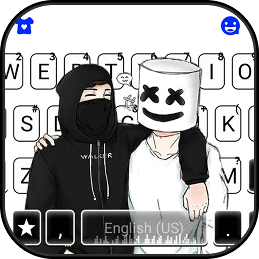 Cool DJ Friends Keyboard Backg logo
