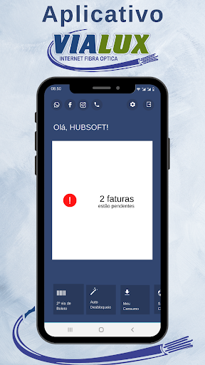 Android application Vialux Fibra screenshort