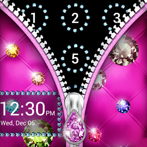 Diamond Zipper Lock Screen  Icon