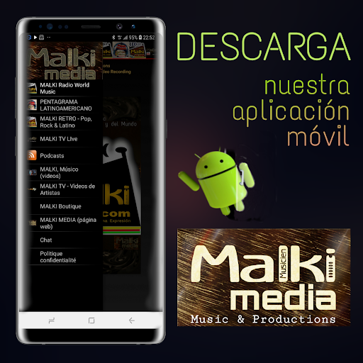 Android application MALKI MEDIA screenshort