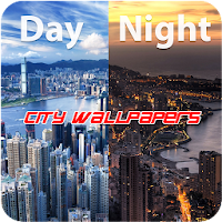 Day & Night City Wallpaper