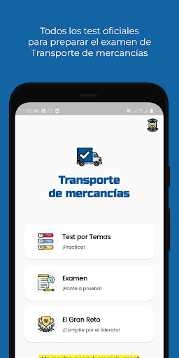 Android application Test CAP Mercancías España screenshort