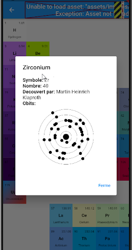 Android application CAL periodique 2023 screenshort
