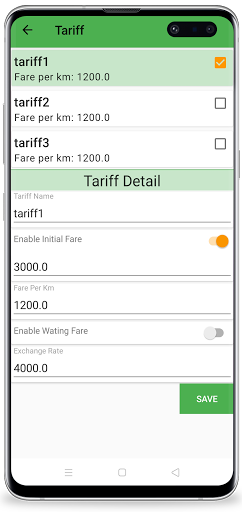 Taxi Riel - Taximeter Screen 2