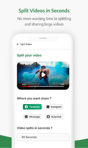 Status Saver & Video Splitter Screen 3