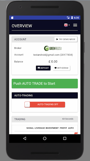 Crypto Robot Screen 2