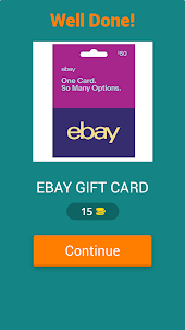 eBay Gift Card Quiz Game Win