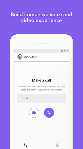 Android application Sendbird Calls screenshort