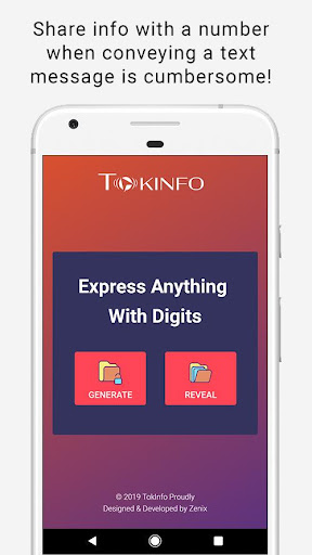 Android application Tokinfo screenshort