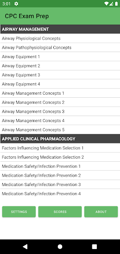 Android application CPC Prep screenshort
