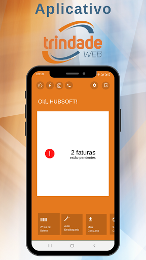 Android application MINHA TRINDADE-WEB screenshort