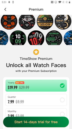 TimeShow Watch Faces Screen 2
