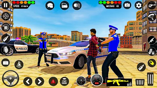 JOGO DE CARRO POLICIA PARA CELULAR - BRINCANDO COM CARROS DE