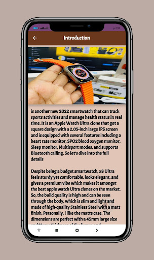 smart watch x8 ultra Guide Screen 2
