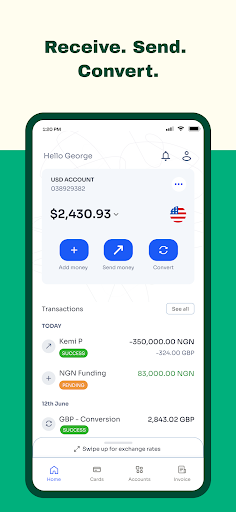 Geegpay - Global Bank Accounts Screen 3
