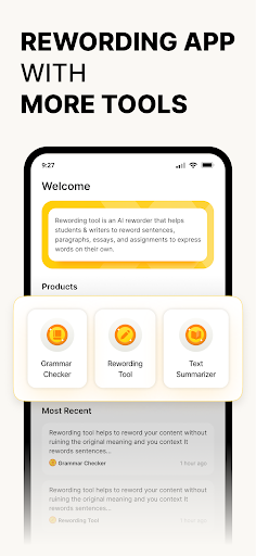 Android application Rewording App: Grammar Check screenshort