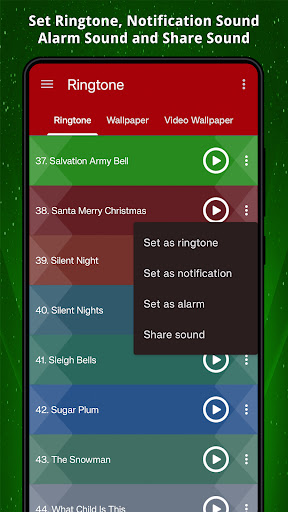 Christmas Ringtone & Wallpaper Screen 2