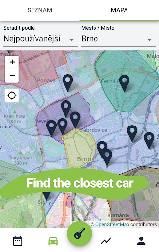 Autonapůl - carsharing Screen 2