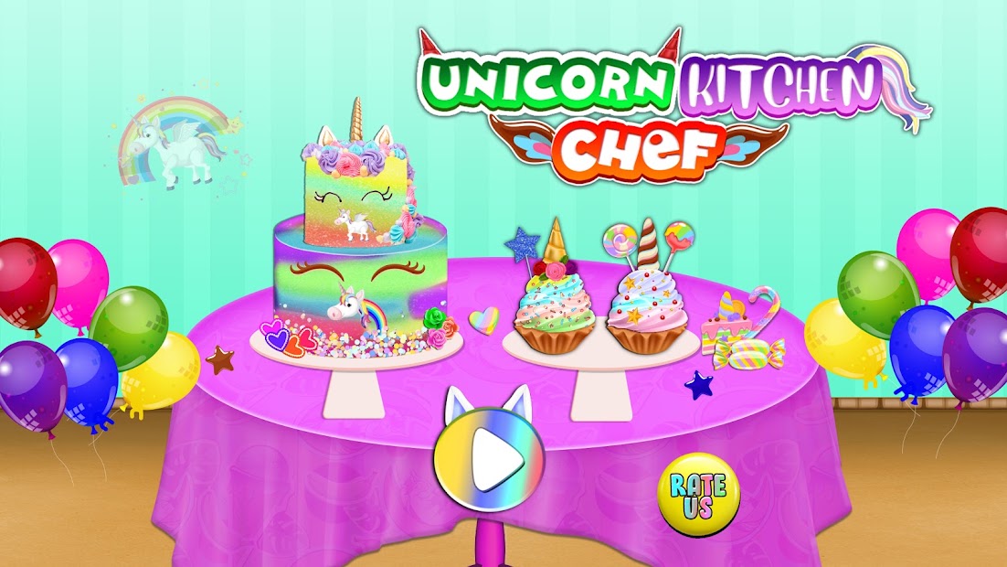 Screenshot 10 Chef de cocina unicornio: pastelería android