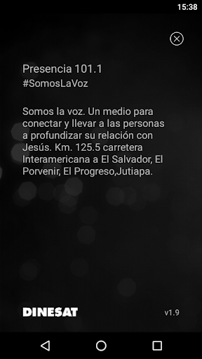 Presencia 101.1 Screen 3