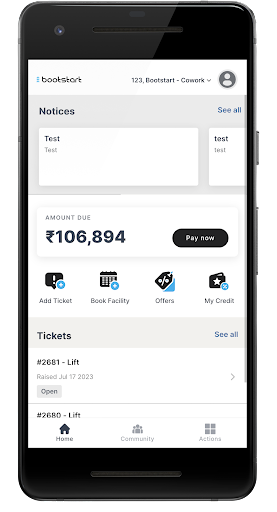 Android application Bootstart Cowork screenshort