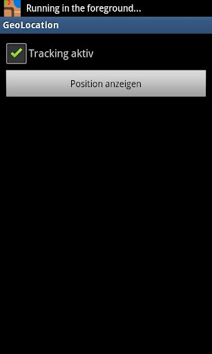Android application GeoLocation screenshort