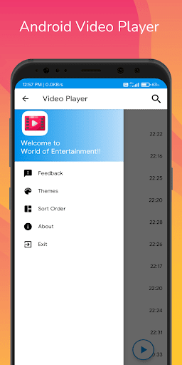 Android application Video Multi Player screenshort