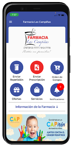 Android application Farmacia Las Campiñas screenshort