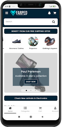 Android application FARPED MARKET screenshort