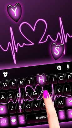 Pink RGB Heart キーボードのおすすめ画像2