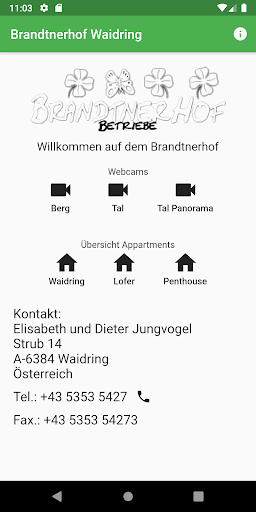 Android application Brandtnerhof screenshort