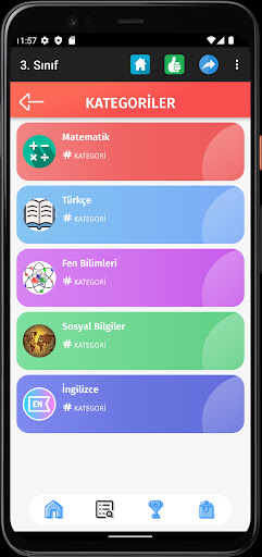 3. Sınıf Tüm Dersler Test Çöz Screen 2
